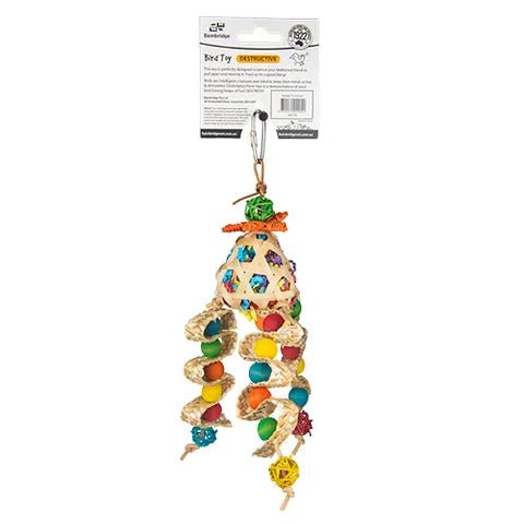 19300- Animal Accessories-Bird Toy - Destructive - Tamale Trio Drops - Austral Ag
