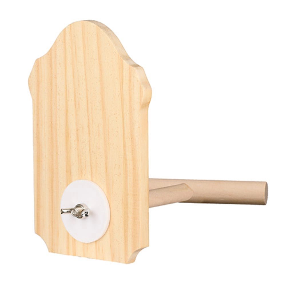 19310- Animal Accessories-Bird Toy - Perch - Wooden Mirror - Austral Ag