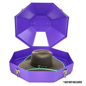 19372- Hardware-Western Hat Carrier - Hard Case Storage Box-Purple - Austral Ag