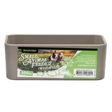 19453- Animal Accessories-Small Animal Feeder - Rectangular Weighted Bowl - 500ml-Brown - Austral Ag