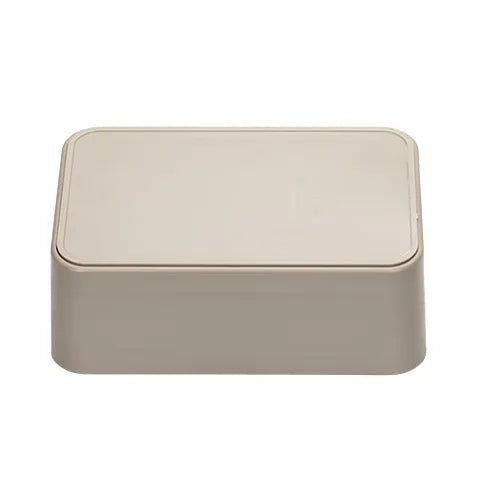 19453- Animal Accessories-Small Animal Feeder - Rectangular Weighted Bowl - 500ml-Brown - Austral Ag