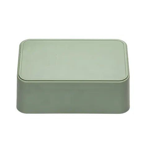 19454- Animal Accessories-Small Animal Feeder - Rectangular Weighted Bowl - 500ml-Green - Austral Ag