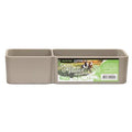 19455- Animal Accessories-Small Animal Feeder - Double Rectangular Weighted Bowl - 750ml-Brown - Austral Ag