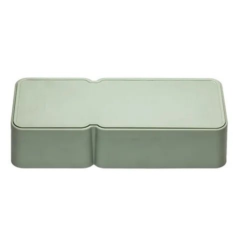 19456- Animal Accessories-Small Animal Feeder - Double Rectangular Weighted Bowl - 750ml-Green - Austral Ag