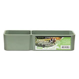 19456- Animal Accessories-Small Animal Feeder - Double Rectangular Weighted Bowl - 750ml-Green - Austral Ag