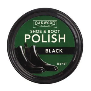 19467- Hardware-Oakwood Shoe and Boot Polish - 65g-Black - Austral Ag