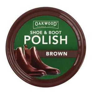 19468- Hardware-Oakwood Shoe and Boot Polish - 65g-Brown - Austral Ag