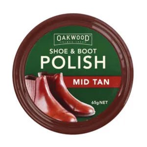 19470- Hardware-Oakwood Shoe and Boot Polish - 65g-Tan - Austral Ag