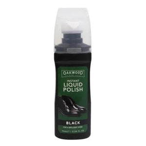 19472- Hardware-Oakwood Instant Liquid Leather Polish - 75ml-Black - Austral Ag