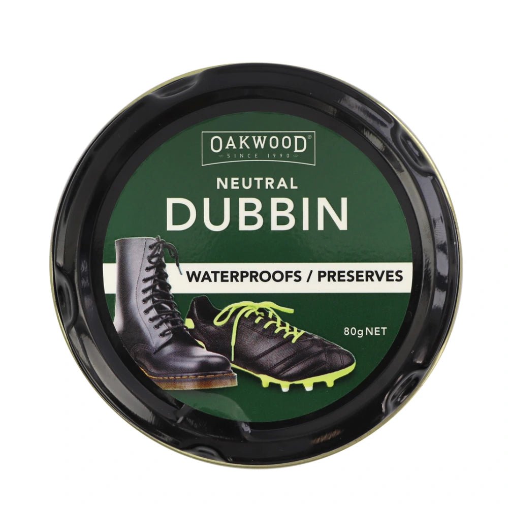 19474- Hardware-Oakwood Neutral Dubbin Leather Waterproofing - 80g - Austral Ag