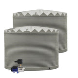 DEAL25Q417V2 - Tanks - 2 x 22,500L Rainwater Tanks + Pump - Earthtone (Bushland™) - Austral Ag