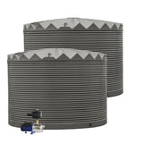 DEAL25Q406V2 - Tanks - 2 x 22,500L Rainwater Tanks + Pump - Slate Grey (Woodland Grey™) - Austral Ag