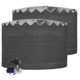 DEAL25Q419V1 - Tanks - 2 x 27,000L Rainwater Tanks + Pump - Dark Grey (Basalt™) - Austral Ag