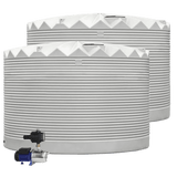 DEAL25Q403V1 - Tanks - 2 x 27,000L Rainwater Tanks + Pump - Tank White (Surfmist™) - Austral Ag