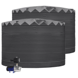 DEAL25Q409V1 - Tanks - 2 x 27,000L Rainwater Tanks + Pump - Monument® (Charcoal) - Austral Ag