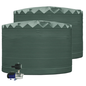 DEAL25Q407V1 - Tanks - 2 x 27,000L Rainwater Tanks + Pump - Rivergum (Wilderness™) - Austral Ag