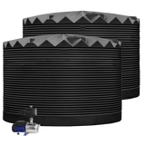 DEAL25Q420V1 - Tanks - 2 x 27,000L Rainwater Tanks + Pump - Black (NightSky™) - Austral Ag