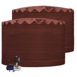 DEAL25Q414V1 - Tanks - 2 x 27,000L Rainwater Tanks + Pump - Heritage Red (Manor Red™) - Austral Ag