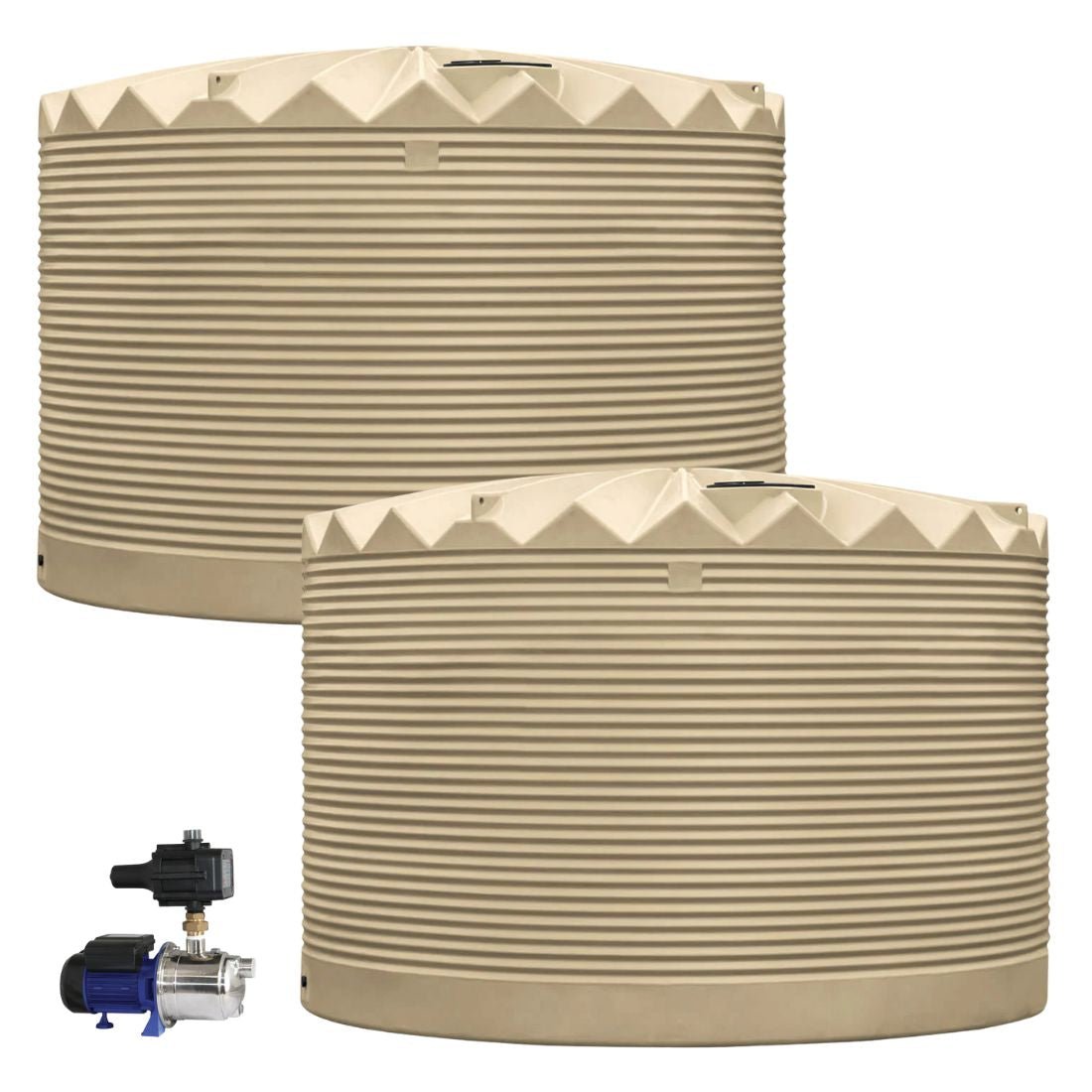 2 x 27,000L Rainwater Tanks + Pump - Tanks - Austral Ag