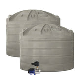 DEAL26Q116V2 - Tanks - 2 x 32,000L Rainwater Tanks + Pump - Evening Haze (SummerShade™) - Austral Ag