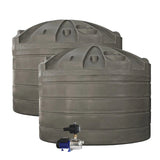 DEAL26Q102V2 - Tanks - 2 x 32,000L Rainwater Tanks + Pump - Wallaby™ - Austral Ag