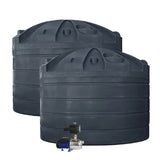 DEAL26Q108V2 - Tanks - 2 x 32,000L Rainwater Tanks + Pump - Mountain Blue (Deep Ocean™) - Austral Ag
