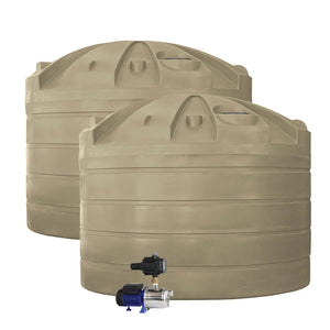 DEAL26Q101V2 - Tanks - 2 x 32,000L Rainwater Tanks + Pump - Wheat (Harvest™) - Austral Ag