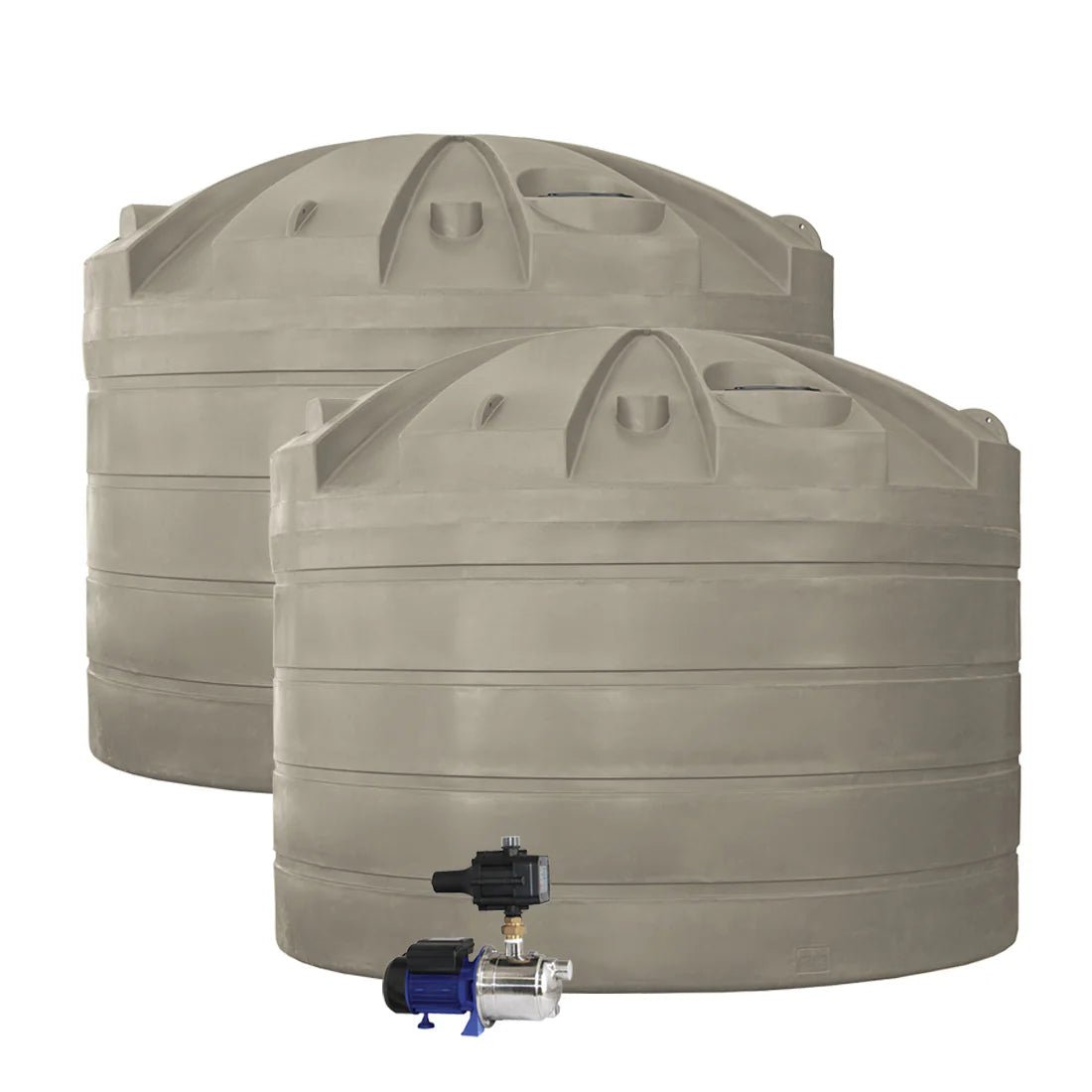 DEAL26Q112V2 - Tanks - 2 x 32,000L Rainwater Tanks + Pump - Merino (Paperbark™) - Austral Ag