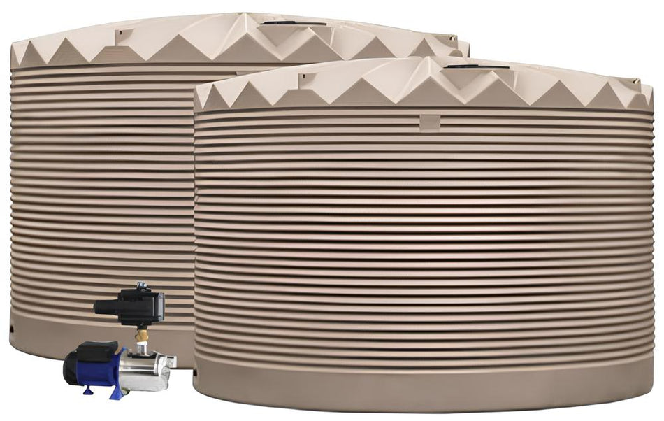 2 x 27,000L Rainwater Tanks + Pump