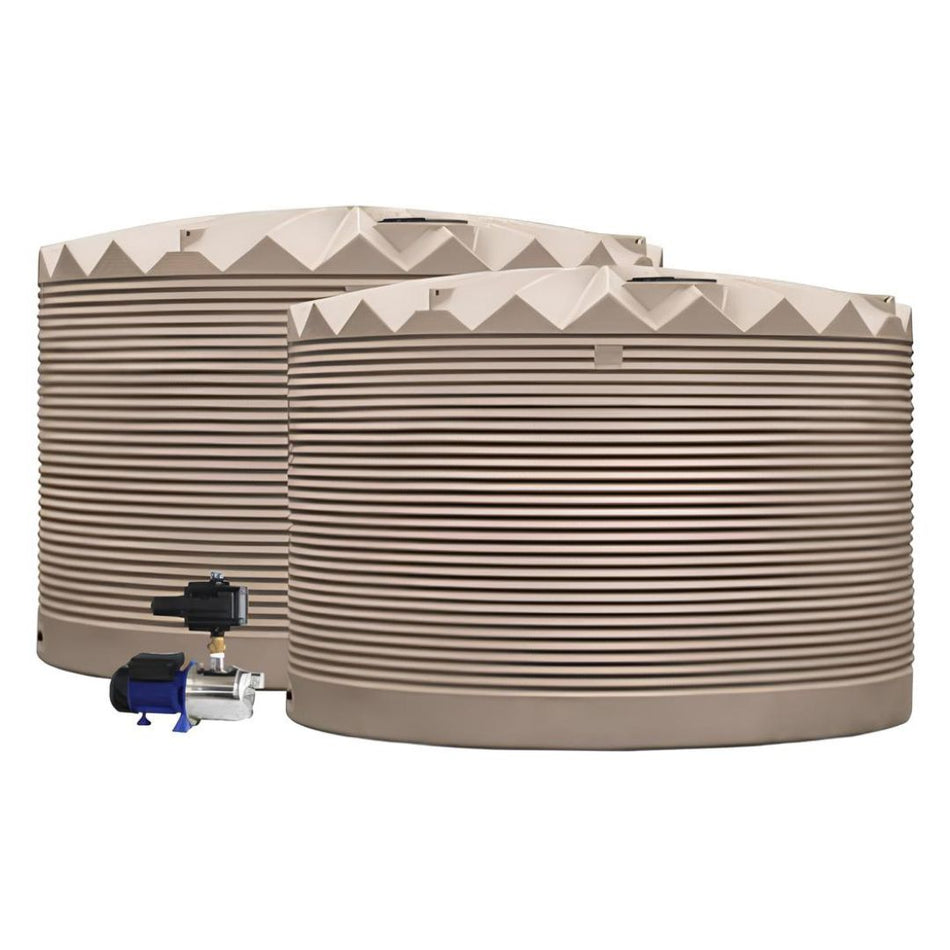 2 x 27,000L Rainwater Tanks + Pump