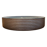 18801 - Tanks - 2995L Round Plunge Pool with Pump and Filter 2.5m Dia x 0.6m High - Galvanised - Austral Ag