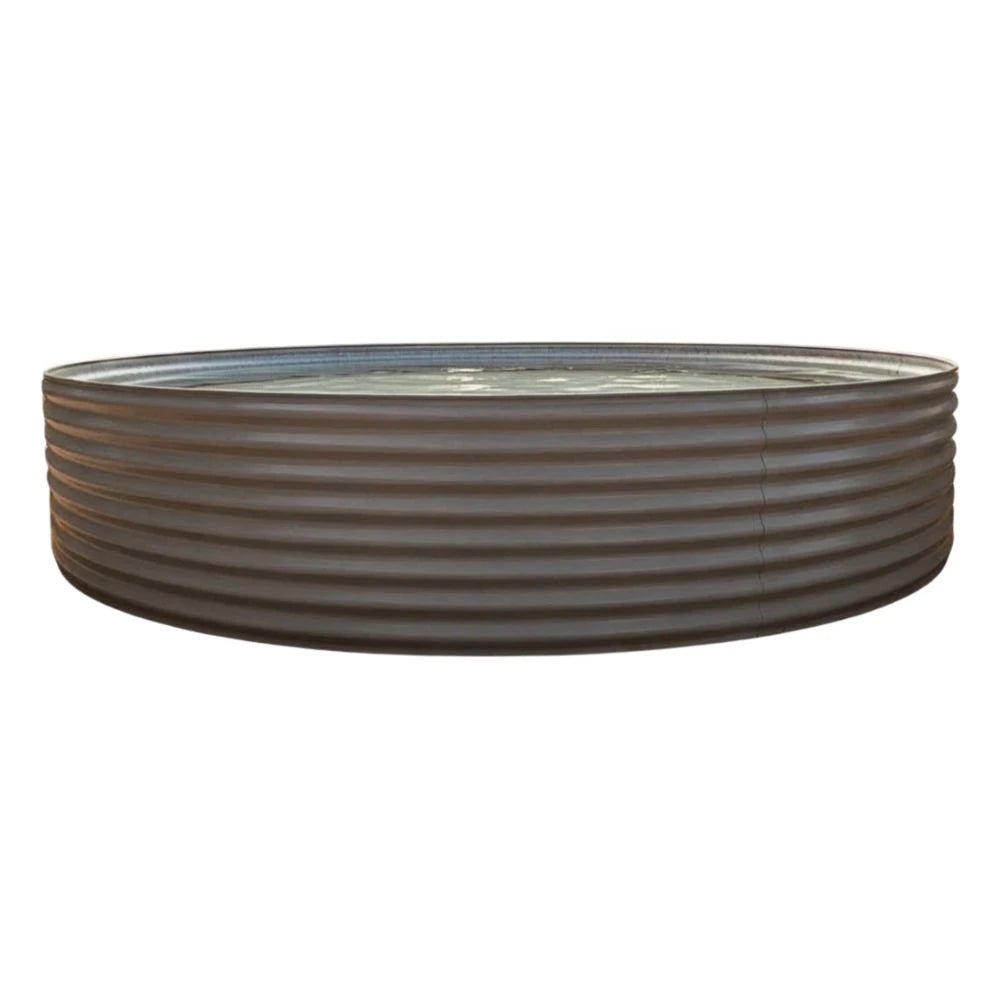 18800 - Tanks - 2995L Round Plunge Pool with Pump and Filter 2.5m Dia x 0.6m High - Armour Grey - Austral Ag