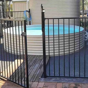 18800 - Tanks - 2995L Round Plunge Pool with Pump and Filter 2.5m Dia x 0.6m High - Armour Grey - Austral Ag