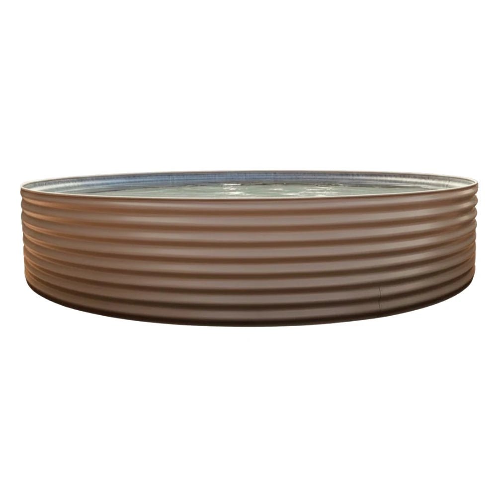 18806 - Tanks - 2995L Round Plunge Pool with Pump and Filter 2.5m Dia x 0.6m High - Tank White - Austral Ag