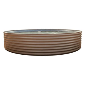 18806 - Tanks - 2995L Round Plunge Pool with Pump and Filter 2.5m Dia x 0.6m High - Tank White - Austral Ag