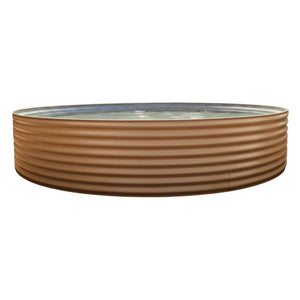 18802 - Tanks - 2995L Round Plunge Pool with Pump and Filter 2.5m Dia x 0.6m High - Merino - Austral Ag