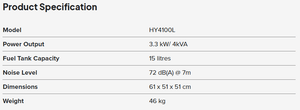 11936 - Power - 4KVA Recoil Petrol Generator - Austral Ag