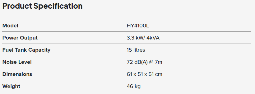 11936 - Power - 4KVA Recoil Petrol Generator - Austral Ag