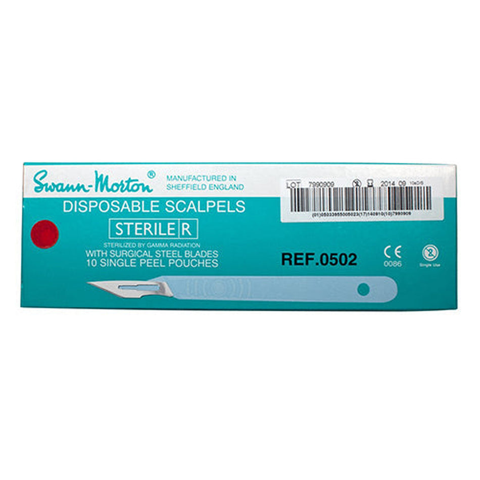 Disposable Scalpels with Handle 23 Box of 10 Animal Health Bainbridge Pty Ltd Size