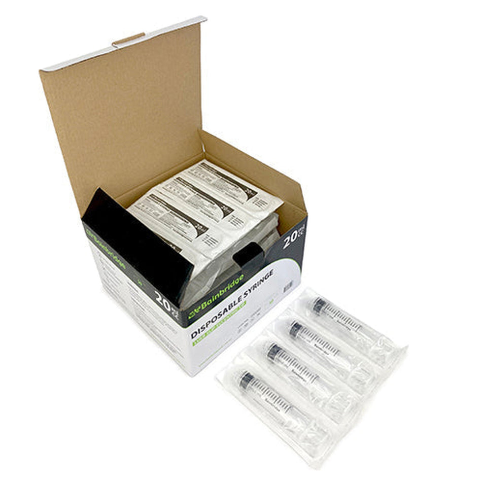 Disposable Syringes l  50 Pack (Box) Animal Health Bainbridge 20m  