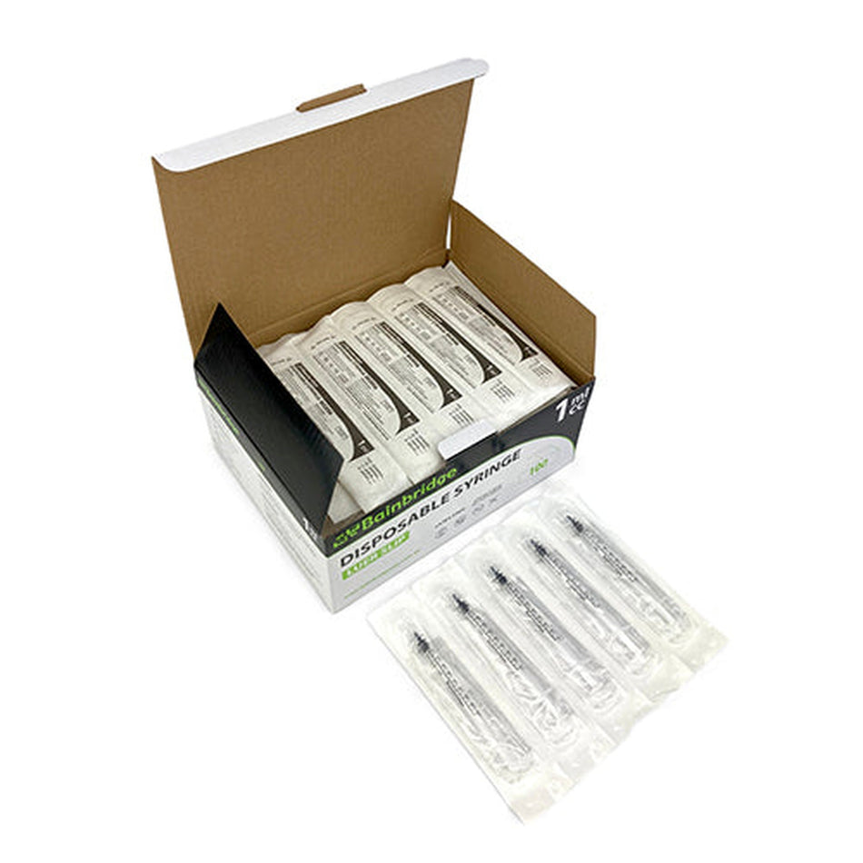 Disposable Syringes l  100 Pack (Box) Animal Health Bainbridge 1m  