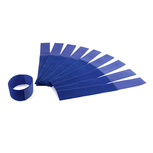 Leg Band Nylon (Hook & Loop) 10pk Livestock Bainbridge Pty Ltd Blue