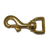 Flat Swivel Eye Snaphook Brass Hardware Bainbridge Pty Ltd 19mm