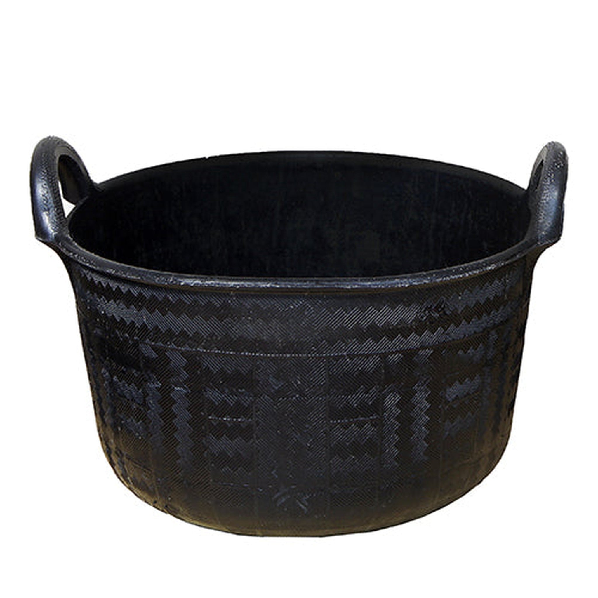 Feed Tub Recycled Rubber (2 Handles) Animal Accessories Bainbridge Pty Ltd 37L