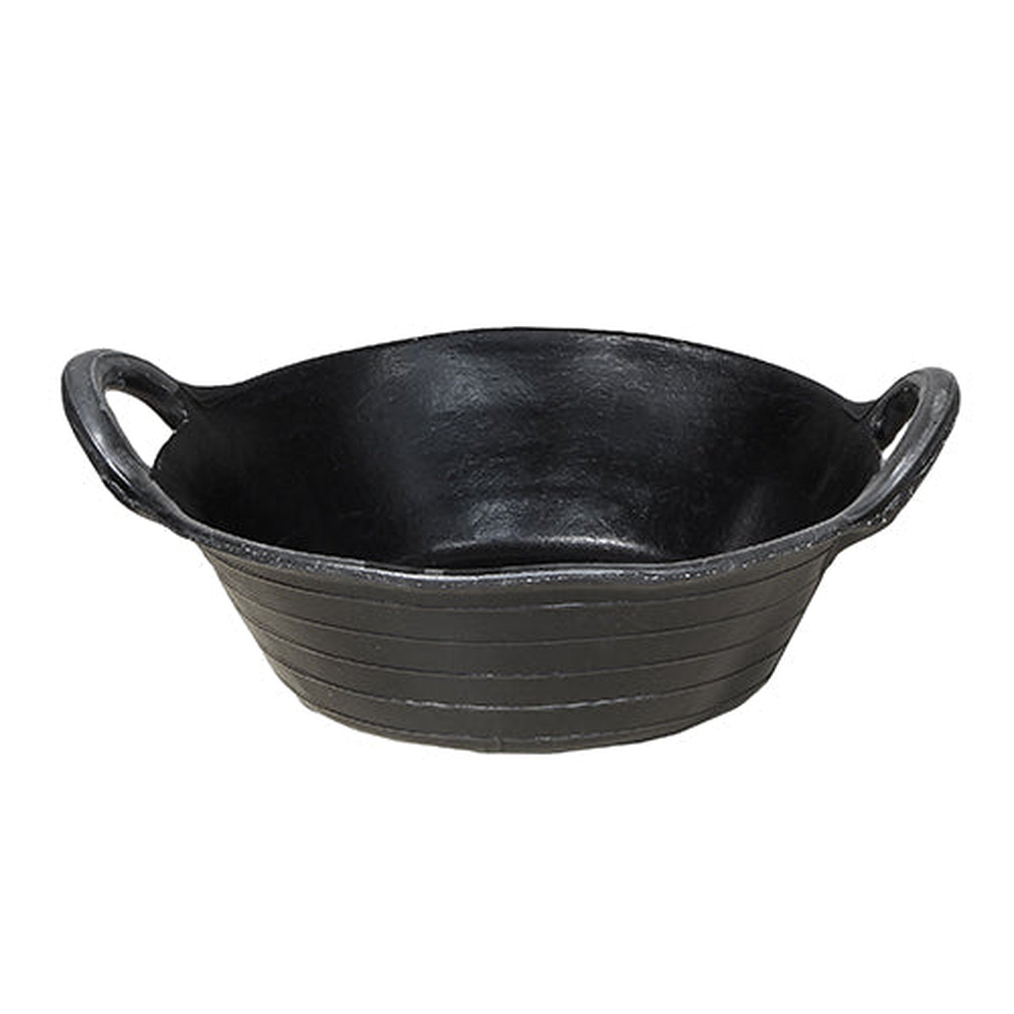Feed Tub Recycled Rubber (2 Handles) Animal Accessories Bainbridge Pty Ltd 12L