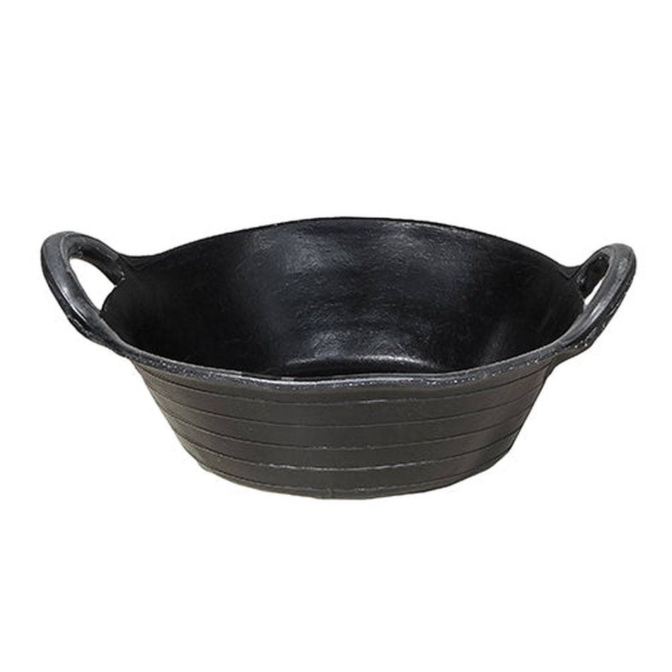 Feed Tub Recycled Rubber (2 Handles) Animal Accessories Bainbridge Pty Ltd 12L