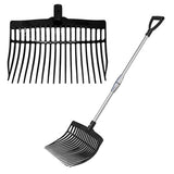 Supreme Telescopic Stable Fork Plastic Hardware Bainbridge Pty Ltd Black