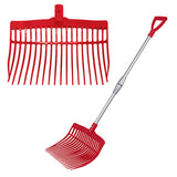 Supreme Telescopic Stable Fork Plastic Hardware Bainbridge Pty Ltd Red
