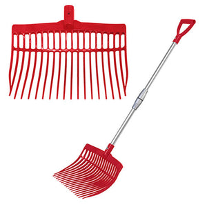 Supreme Telescopic Stable Fork Plastic Hardware Bainbridge Pty Ltd Red