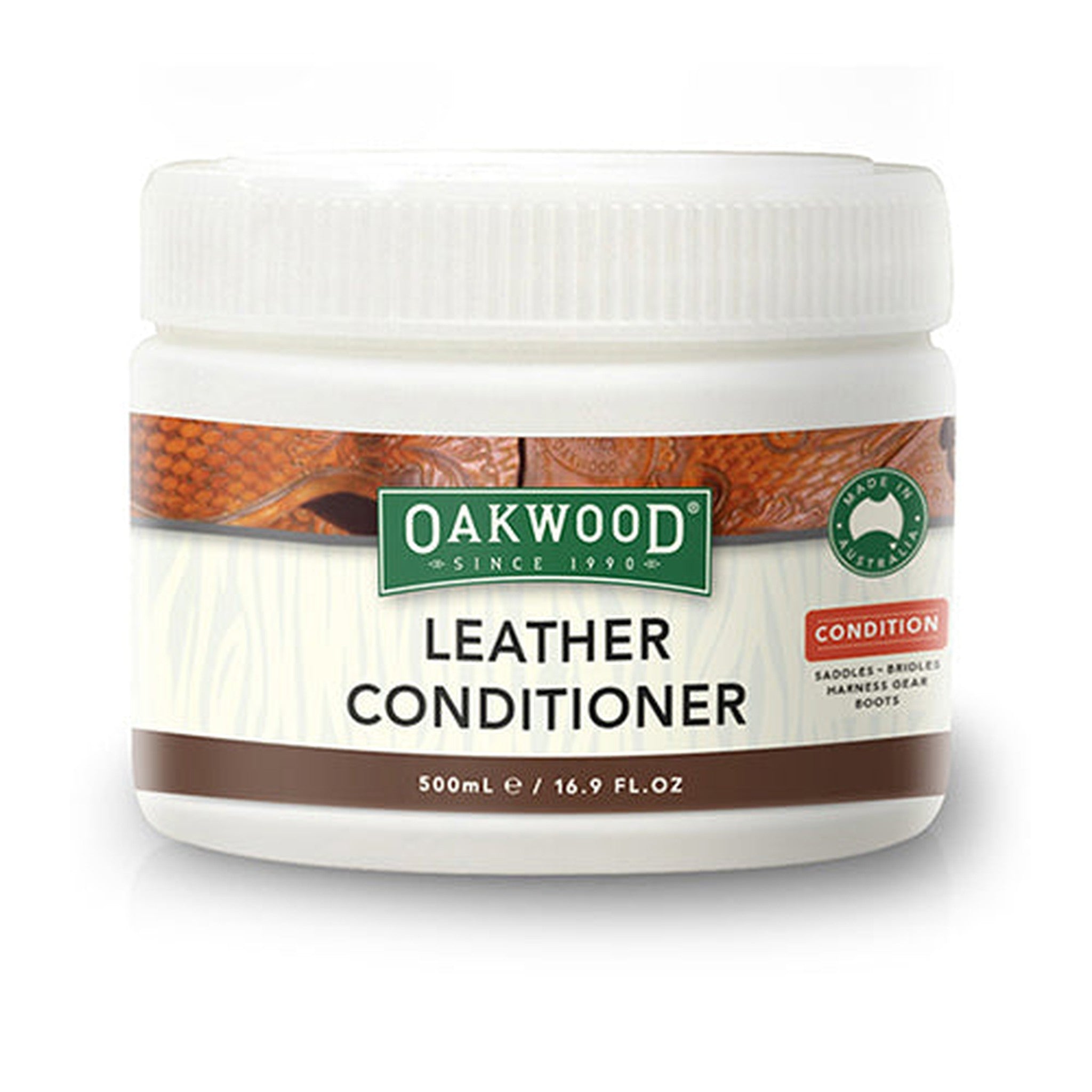Oakwood Leather Conditioner Animal Accessories Bainbridge Pty Ltd 500ml